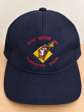 Vlad Motor Inn Vladivostok Russia Baseball Cap Navy Snapback Hat